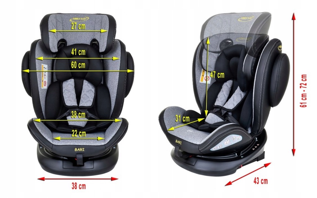 Купить АВТОКРЕСЛО 0–36 КГ ISOFIX, ПОВОРОТ 360°: отзывы, фото, характеристики в интерне-магазине Aredi.ru