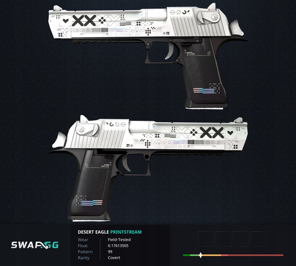 Skin CS GO Desert Eagle Printstream FT 3/5 Deagle 12758507639