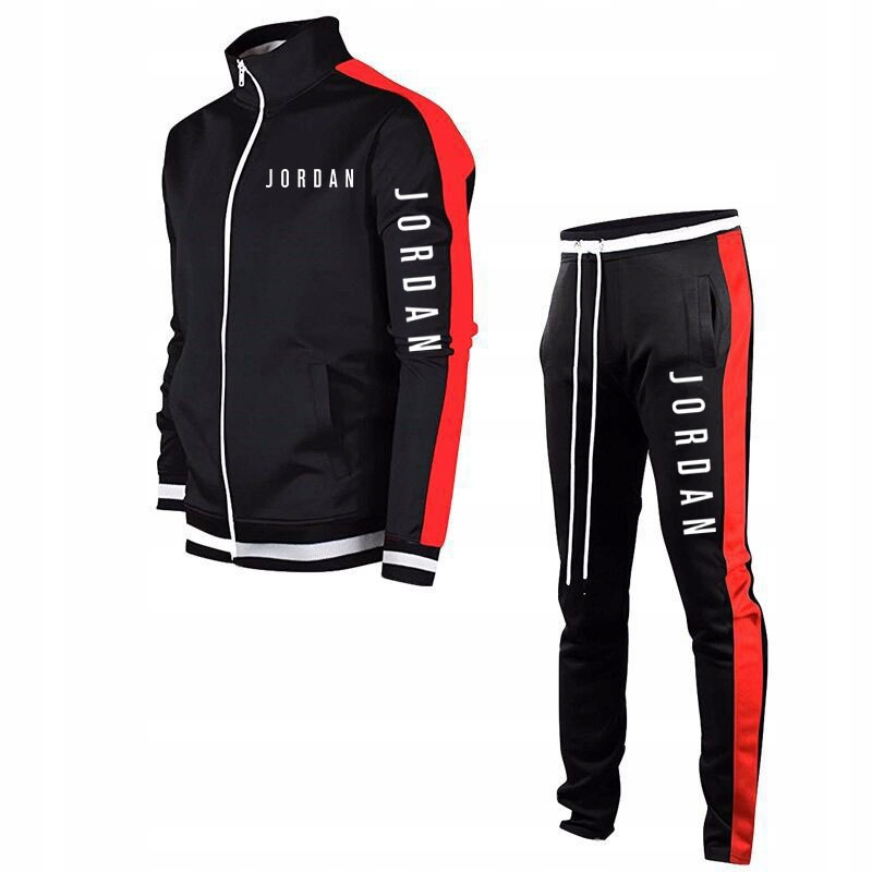 Jordan DRES M?SKI SPORTOWY SPODNIE BLUZA CZARNYJor