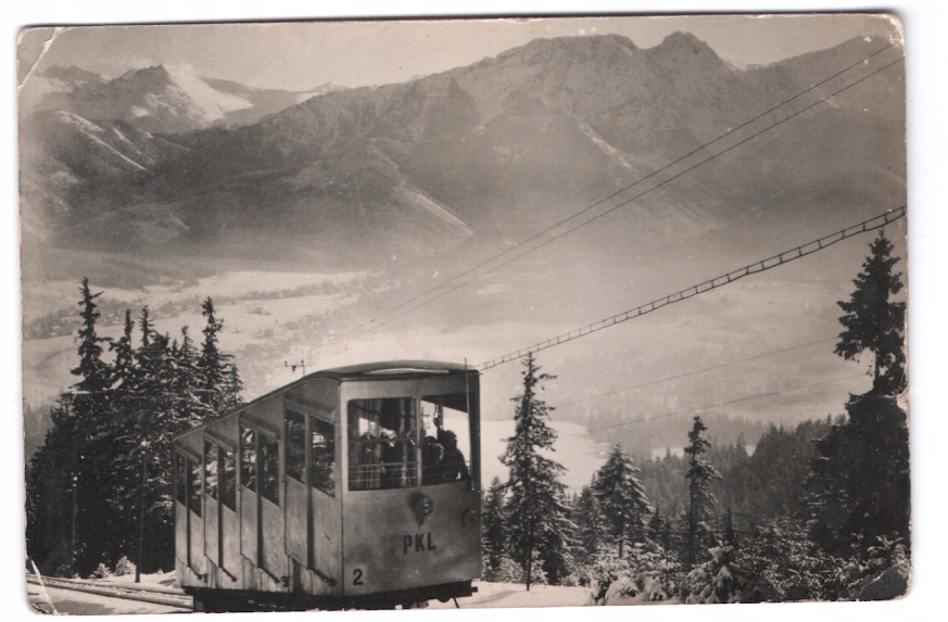 ZAKOPANE - KOLEJ NA GUBAŁÓWKĘ + TATRY - 1964R