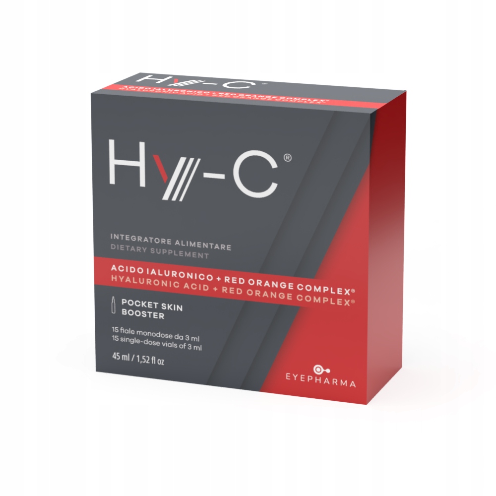 HY-C - KROPLE NA MĘTY 15 FIOLEK KWAS HIALURONOWY