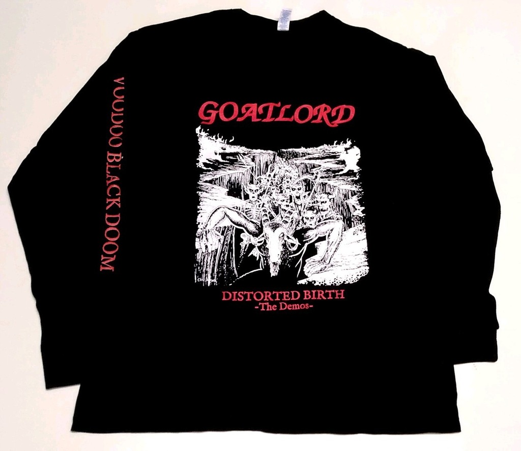 GOATLORD Distorted black doom metal LONGSLEEVE XL