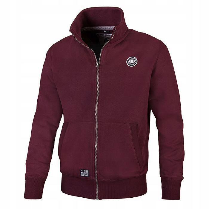 Bluza rozpinana PIT BULL Small Logo BURGUNDY