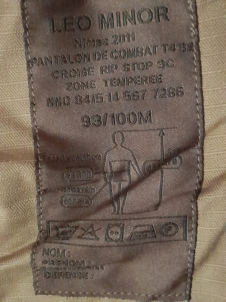 Legia Cudzoziemska spodnie T4-S2,93-100M Nowe