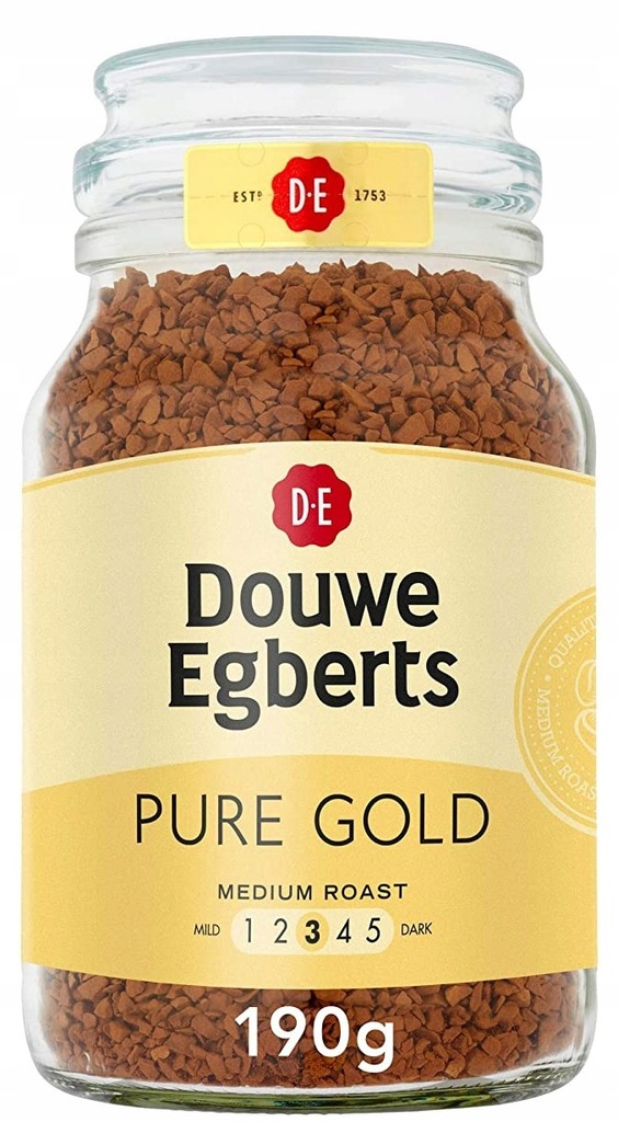 Douwe Egberts Pure Gold Kawa Rozpuszczalna 190g UK