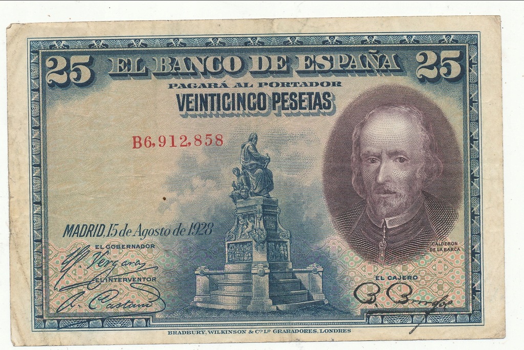 25 PESETAS 1928