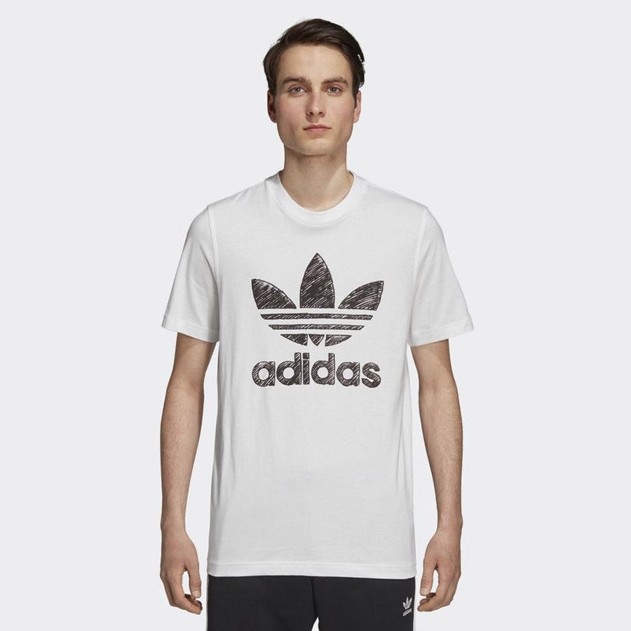 Koszulka adidas Originals Hand Drawn DH4810 L biał