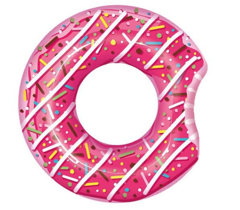 BESTWAY 36118 Koło do pływania dmuchane Donut różowe 107cm max 100kg