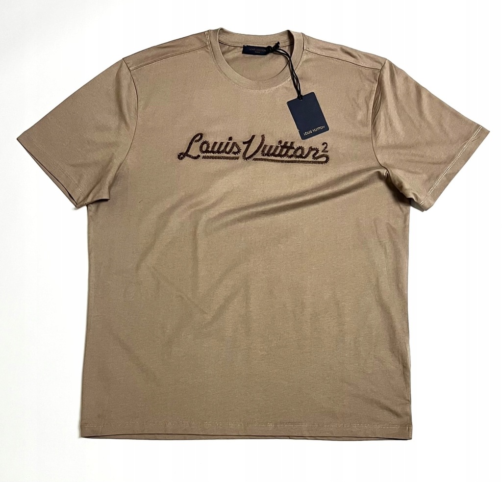 LV Louis V 2 beżowy t shirt XXL - 13329149842 - oficjalne archiwum