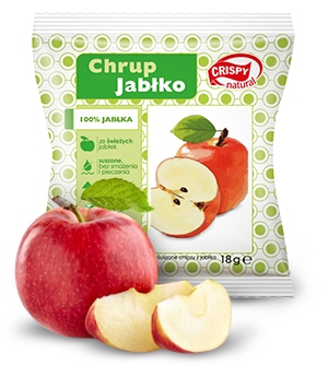 Chipsy z jabłka Crispy Natural 18g