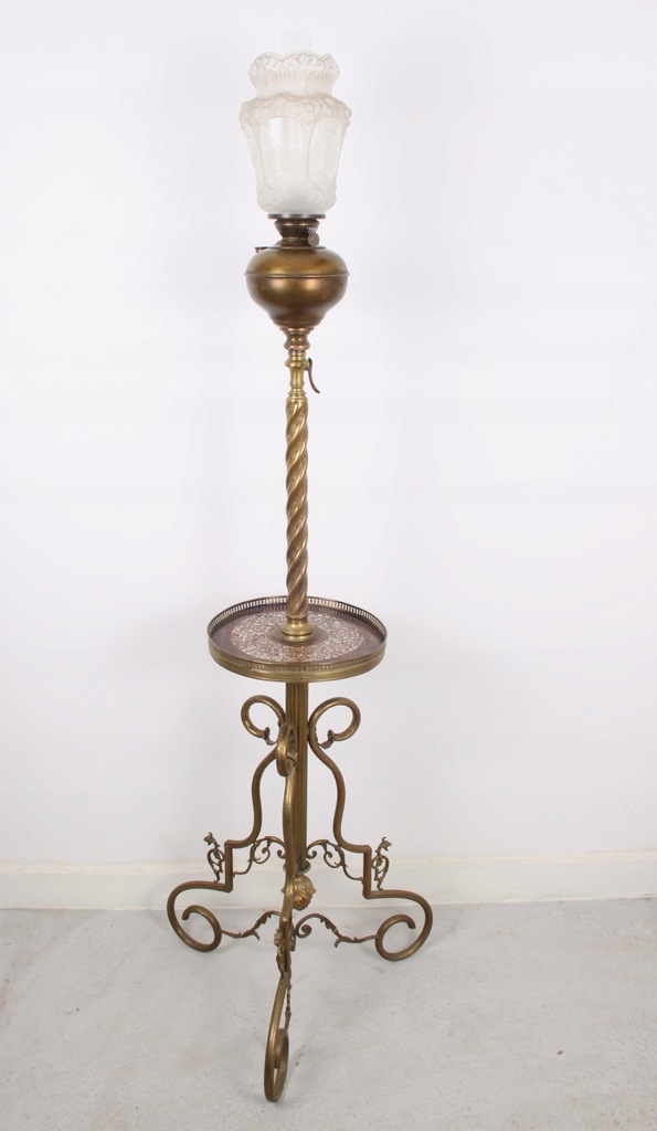 lampa naftowa podłogowa Secesja1900-1910r