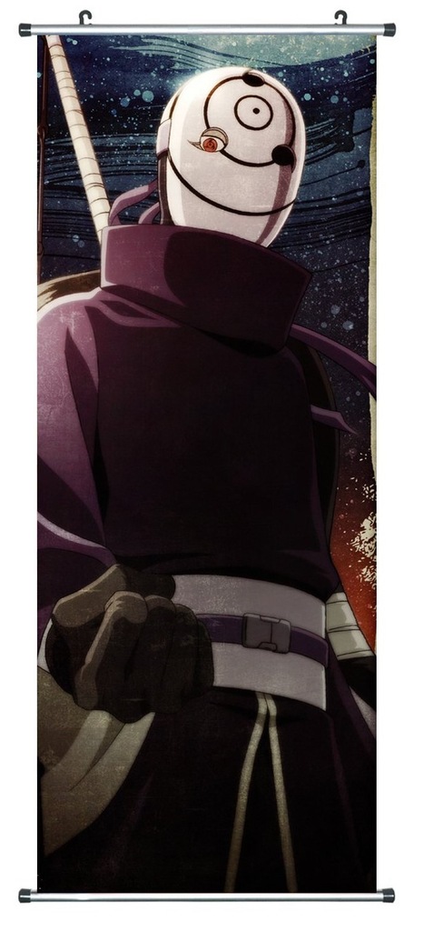 PLAKAT ZWIJANY NARUTO TOBI OBITO UCHIHA 100X40