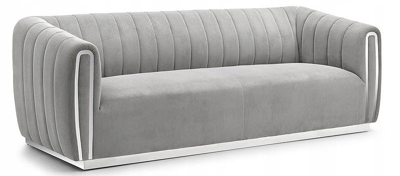 Santorini sofa 3 glamour, sztruksowa.