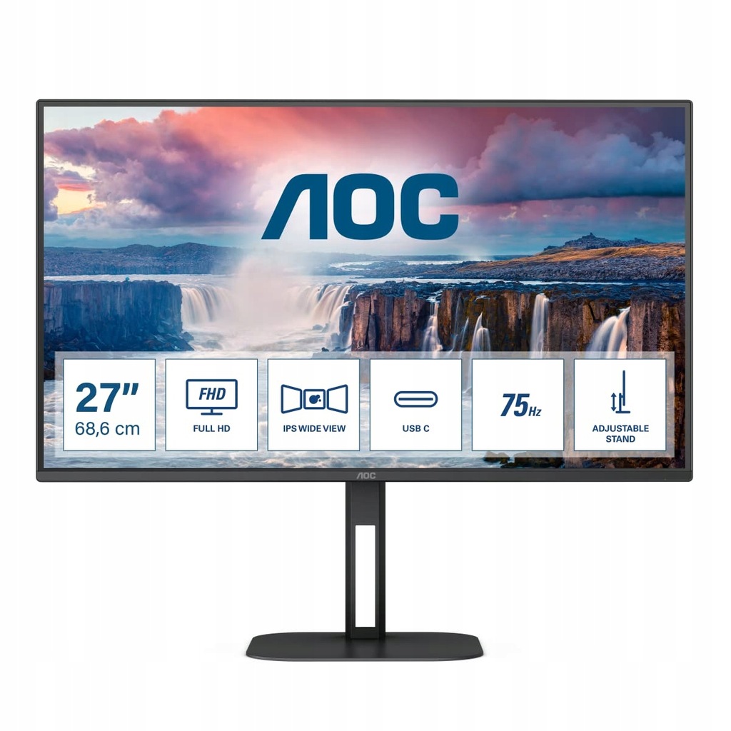 AOC 27V5C - 27-calowy monitor FHD, głośnik, regul