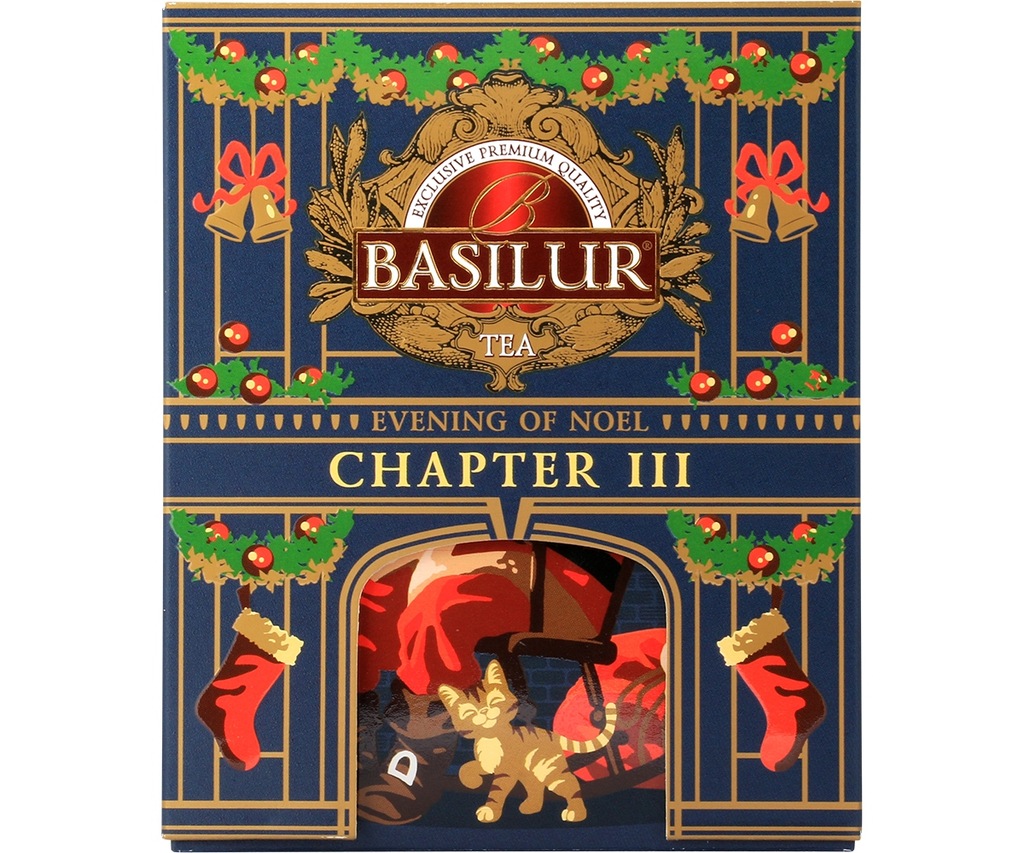 Herbata czarna BASILUR CHAPTER III liście RÓŻA KASZTANY świąteczna - 75 g