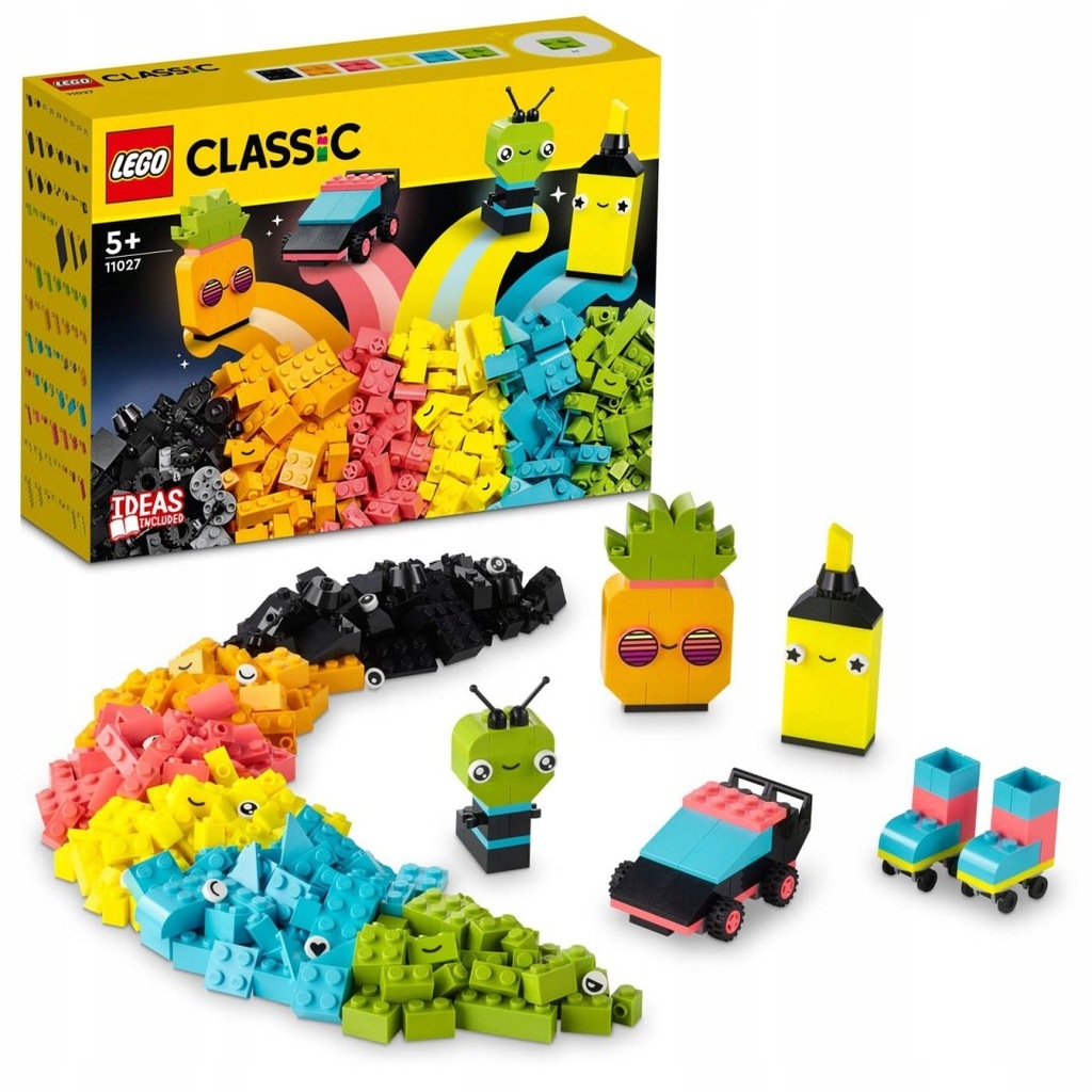 LEGO Classic 11027 Kreatywna zabawa neonowymi kolorami