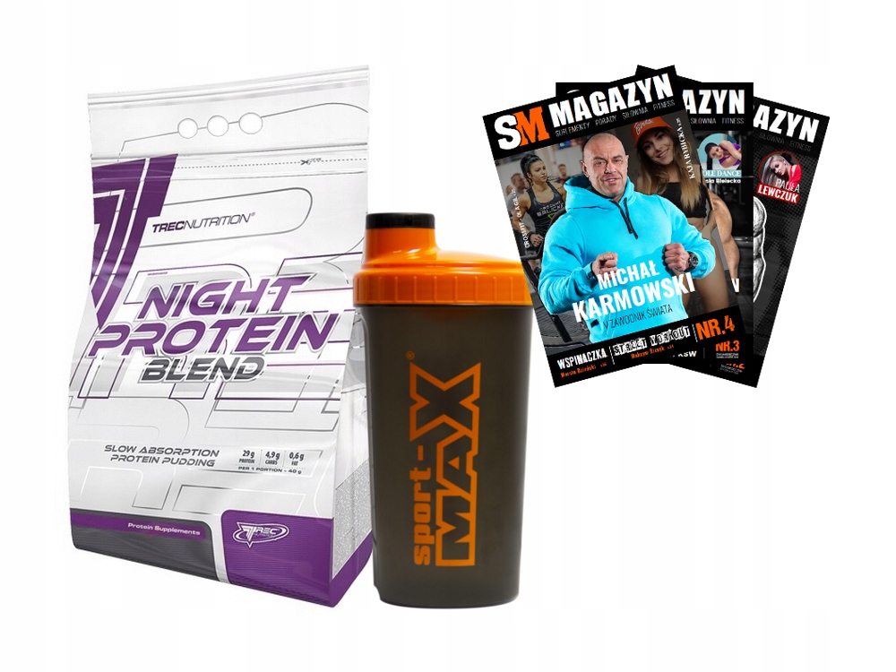 TREC NIGHT PROTEIN BLEND 1800 g BIAŁKO NA NOC SIŁA