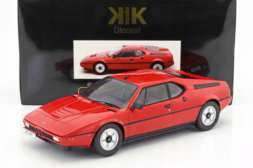 KK Scale 1/12 BMW M1 E26 ストリート 1978 レッド KK SCALE - BMW M1 (E26) Street 1978 Red 1:12 - 12952699569