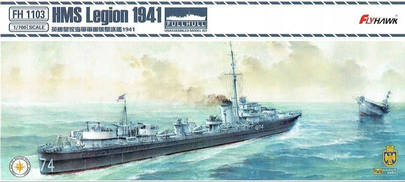 Купить FLYHAWK 1103 - 1:700 HMS Legion 1941 г.: отзывы, фото, характеристики в интерне-магазине Aredi.ru