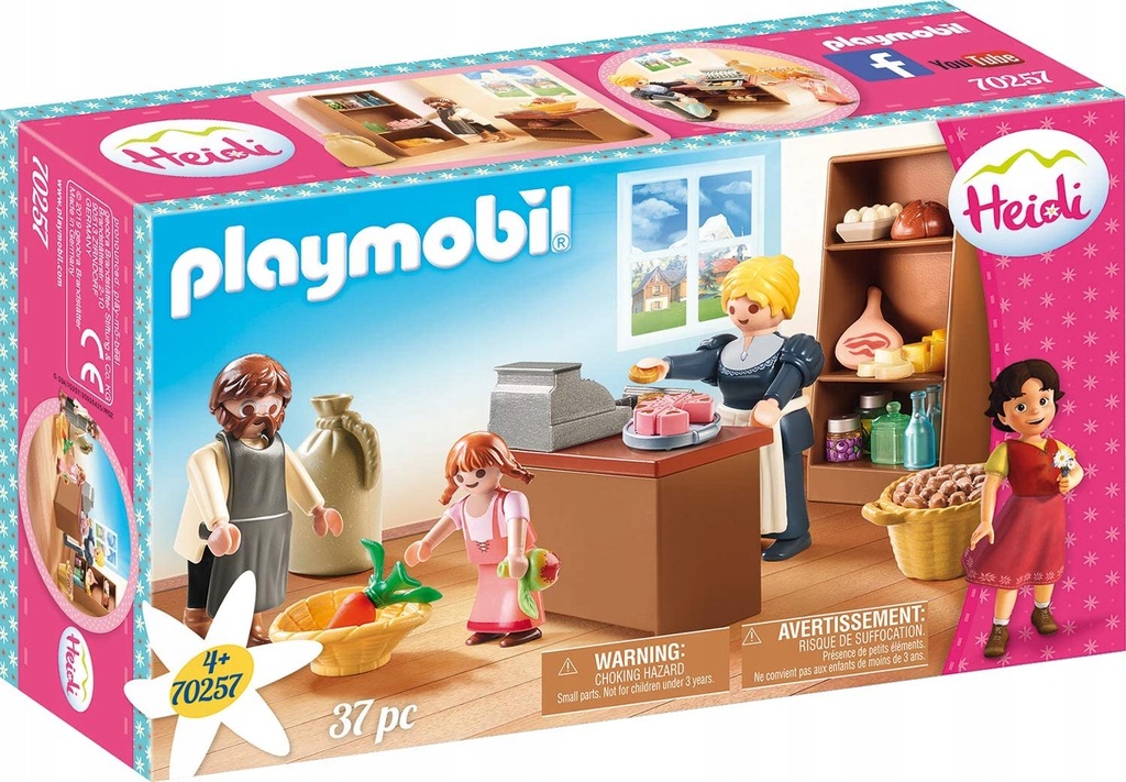 PLAYMOBIL 70257 HEIDI WIEJSKI SKLEP RODZINY KELLER