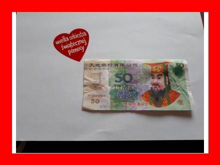 50 yuan + czerwone serduszko