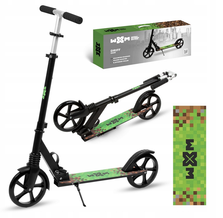 WXM HULAJNOGA MIEJSKA SKŁADANA DUŻA KOŁA 200MM AMORTYZATOR Driff Game