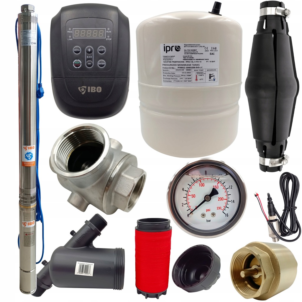 AUTOMATYCZNY ZESTAW DO STUDNI GŁĘBINOWEJ POMPA GŁEBINOWA 3-19 IQIPRO