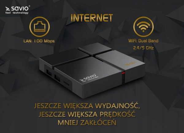 Купить Smart TV Box Gold Android 9.0 WiFi 4K Savio TB-G01: отзывы, фото, характеристики в интерне-магазине Aredi.ru