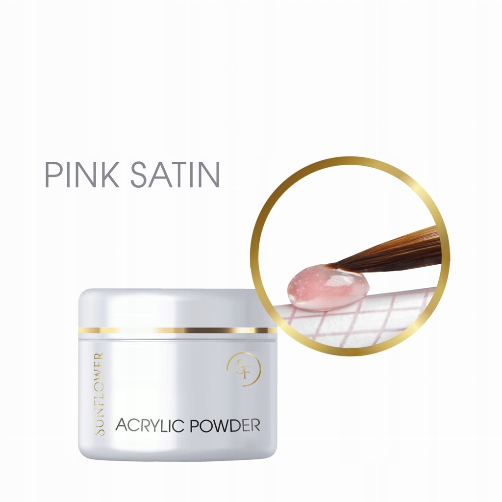 Róż Transparent Puder Akrylowy Satyna Pink Clear 90g