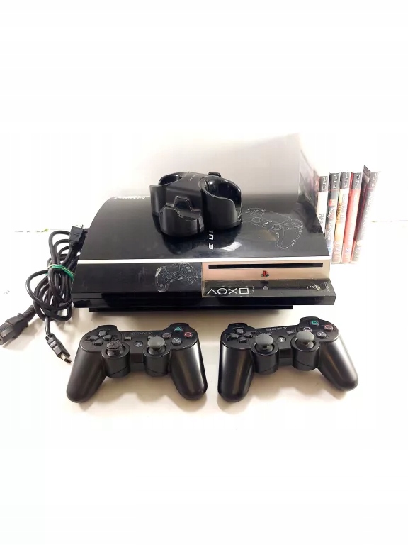 KONSOLA PS3 + 2 PADY + GRY + KABLE