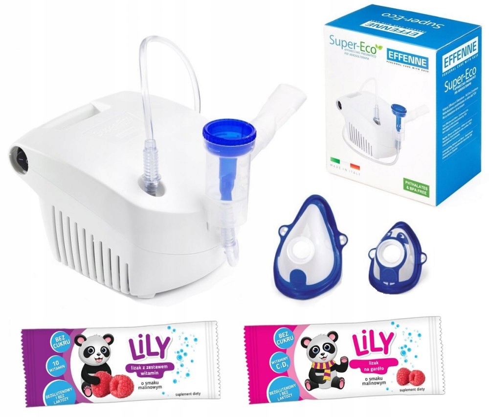 INHALATOR NEBULIZATOR DLA DZIECI DOROSŁYCH TŁOKOWY