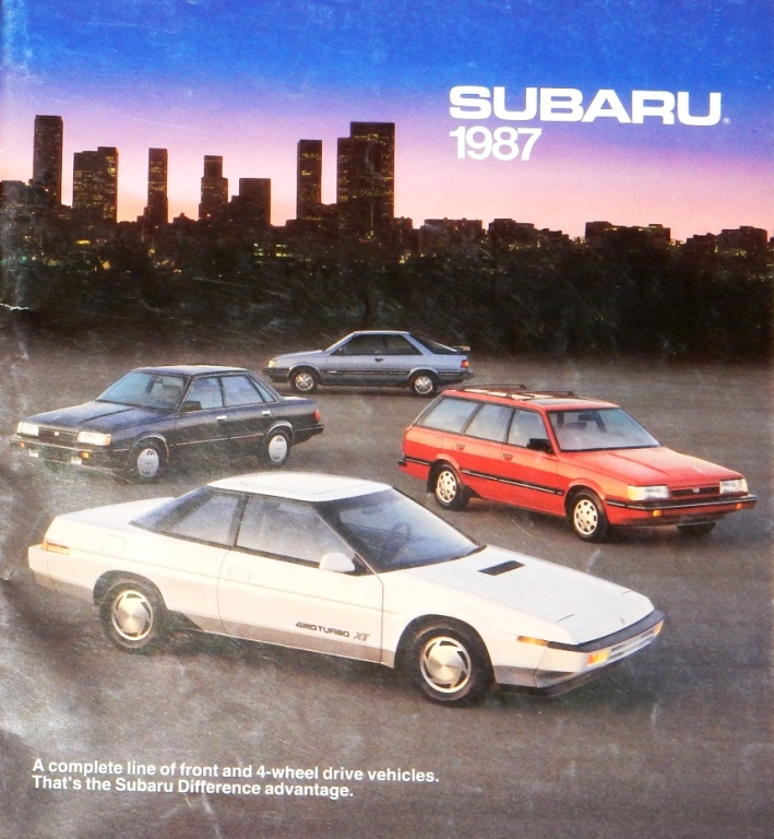 Prospekt reklamowy 1987 SUBARU