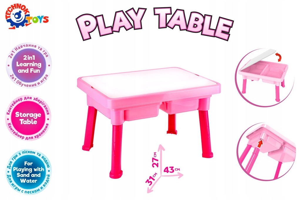 Stół do zabawy dla dzieci