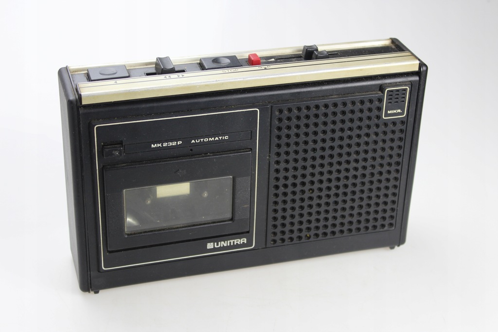 Magnetofon kasetowy Unitra MK 232 P czarny - 12599580910 - oficjalne  archiwum Allegro
