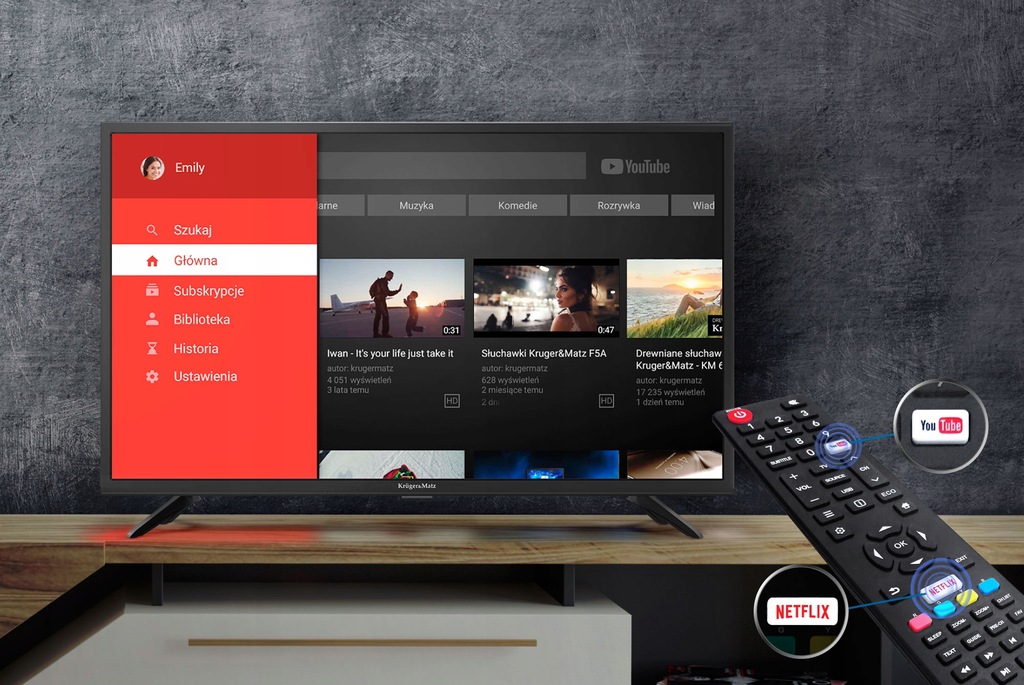 Купить 32-дюймовый телевизор Kruger&Matz HD Smart TV DVB-T2: отзывы, фото, характеристики в интерне-магазине Aredi.ru