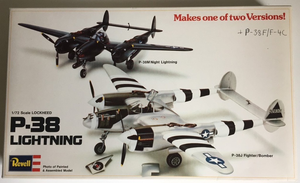 1:72 Revell Lockheed P-38 J/M Lightning