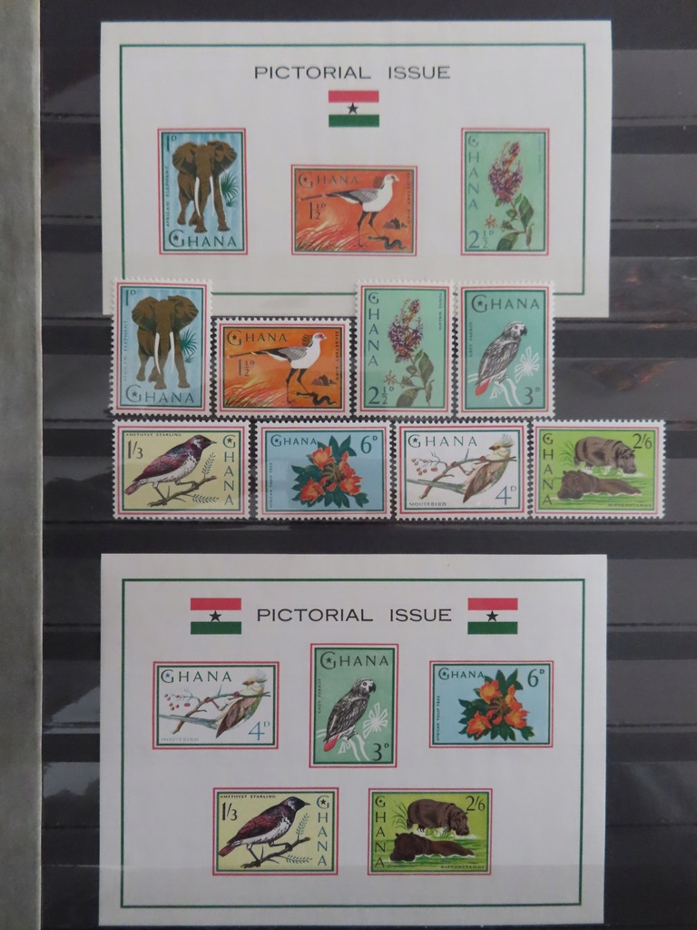 Zestaw znaczków GHANA B7597