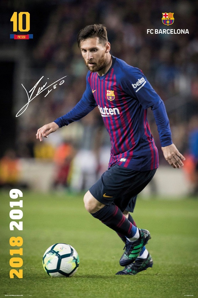 Barcelona FC Leo Messi 2018/2019 Plakat 61x91,5 cm