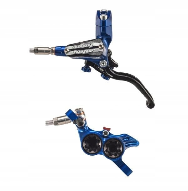 Hamulec Hope Tech 3 E4 Tył Niebieski STAL OPLOT