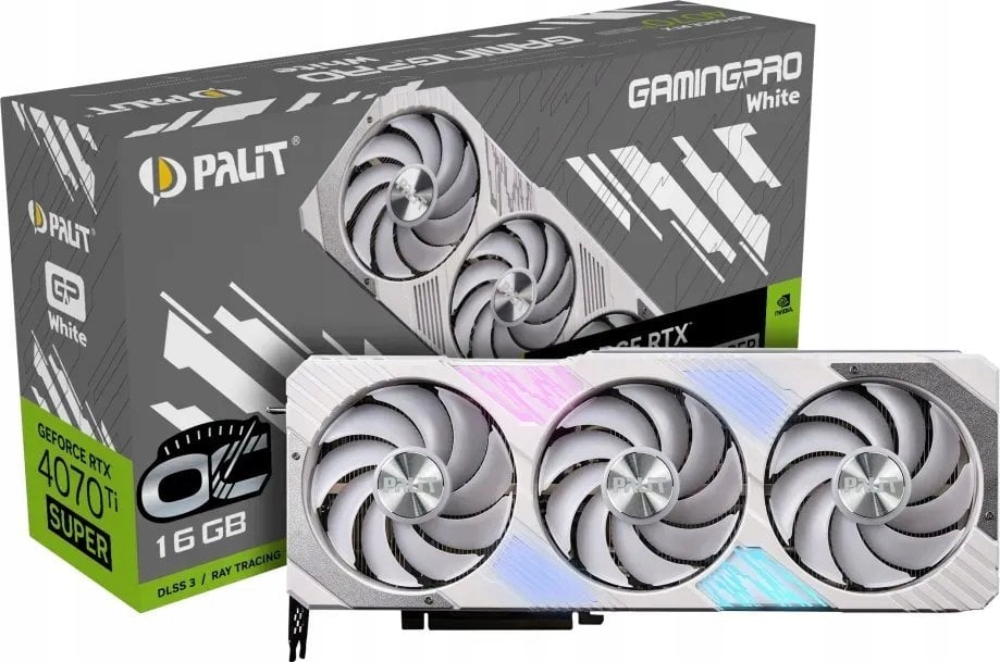 Palit GeForce RTX 4070 Ti SUPER GamingPro White OC 16GB GDDR6X