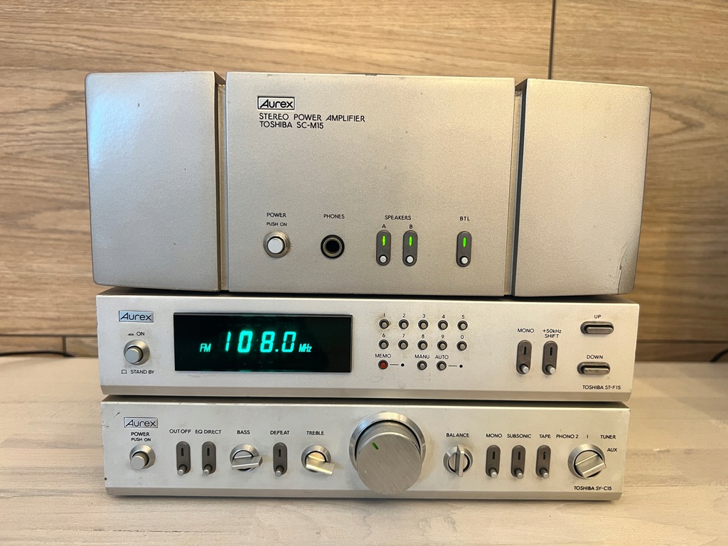 Toshiba Aurex SC-M15 SY-C15 ST-F15 Vintage - 14055914375 Toshiba Aurex SC-M15 SY-C15 ST-F15 Vintage - 14055914375