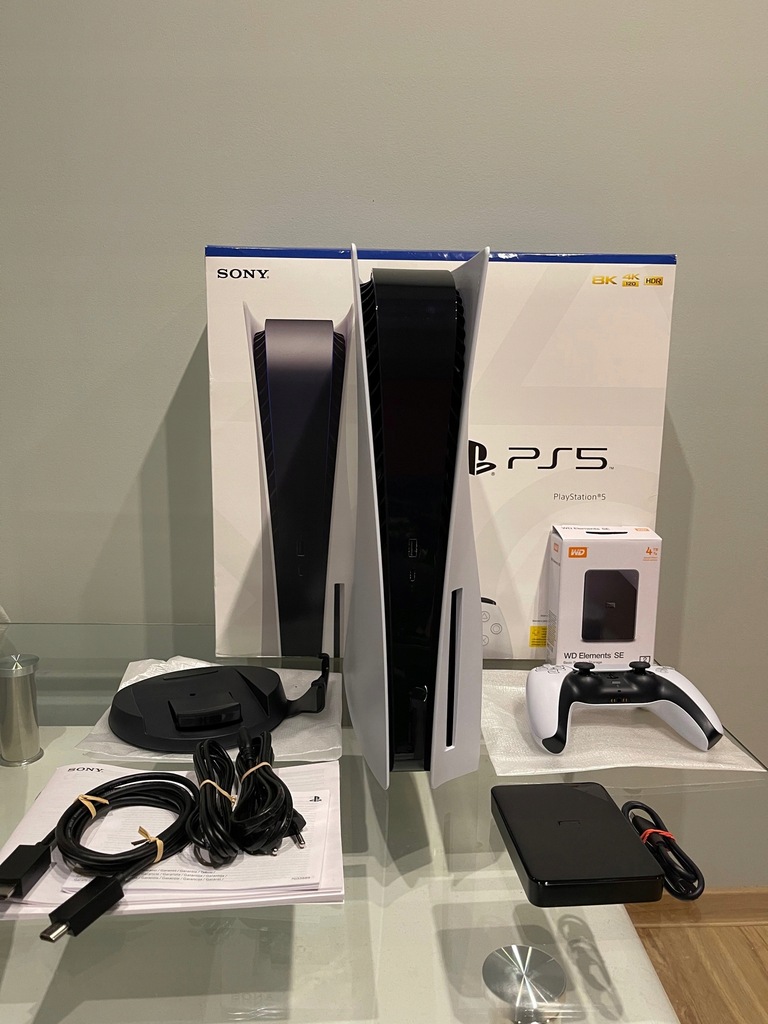 PS5 825GB KONSOLA PLAYSTATION 5 +DYSK 4TB + 88GIER