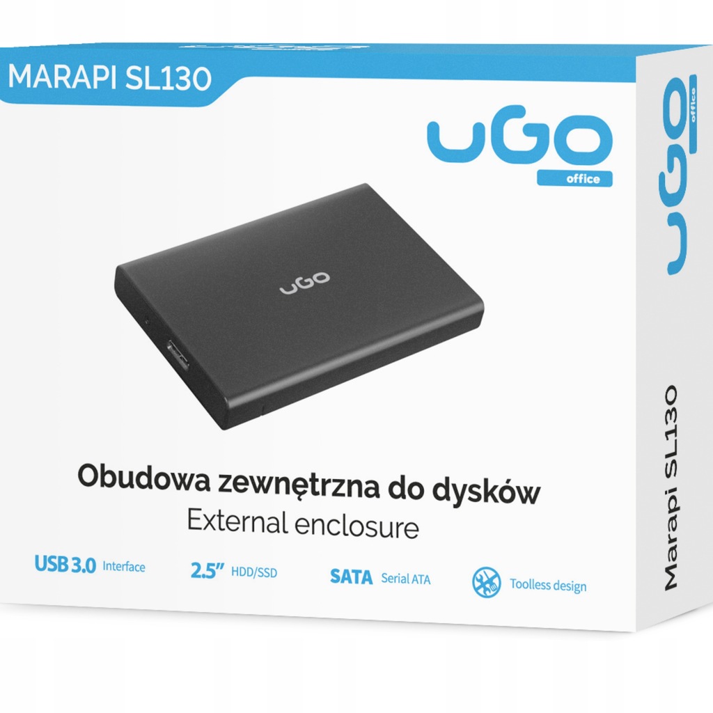 KIESZEŃ NA DYSK SSD HDD 2.5''USB3.0 BEZNARZĘDZIOWA
