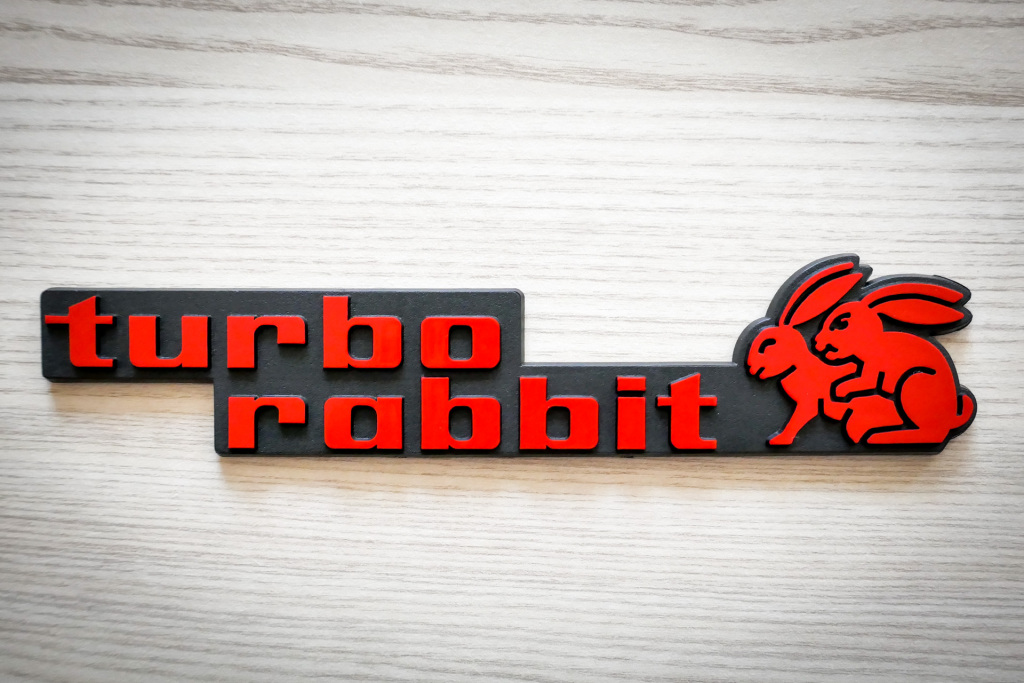 Emblemat Turbo Rabbit - Volkswagen Golf!