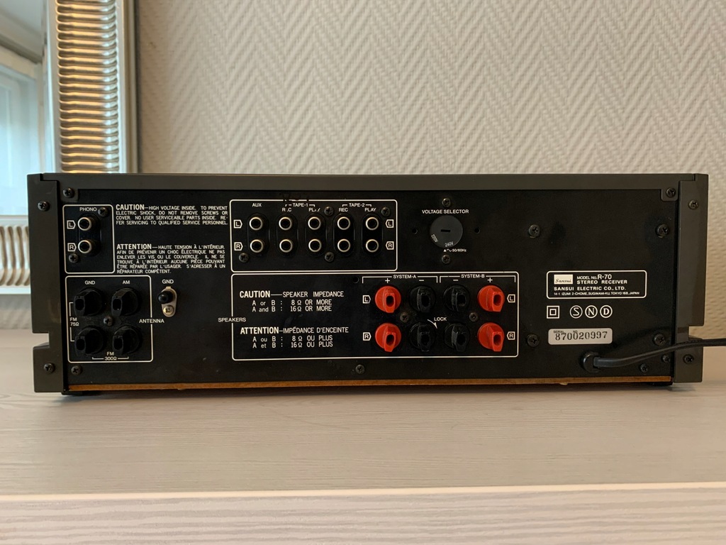 Купить Hi-Fi ресивер SANSUI R-70: отзывы, фото и характеристики на ...