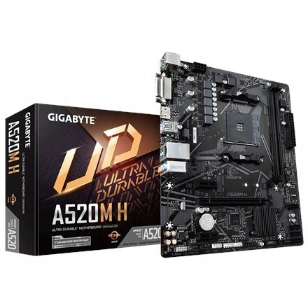 Gigabyte A520M H 1.0 Rodzina procesorów AMD, Gniaz
