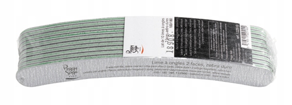 Peggy Sage Pack Of 10 2-way Nail Files Zebra Hard