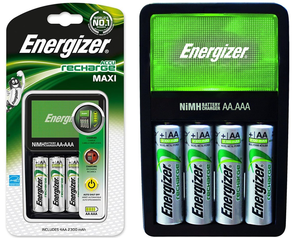 Ładowarka ENERGIZER Maxi + 4*Akumulatorki AA 2300