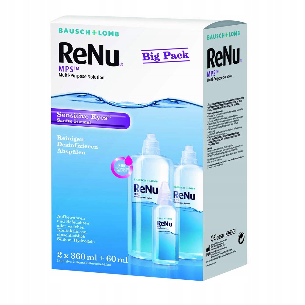 0062 Bausch & Lomb ReNu MPS płyn 2x360 + 60ml