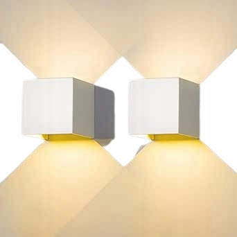 FUPE. Kinkiet zewnętrzny wewnętrzny kinkiet LED zewnętrzny 2 szt